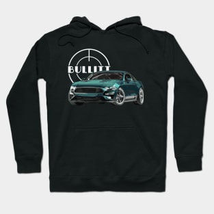 bullitt Mustang GT 5.0L V8 Classic steve mcqueen Muscle Car Hoodie